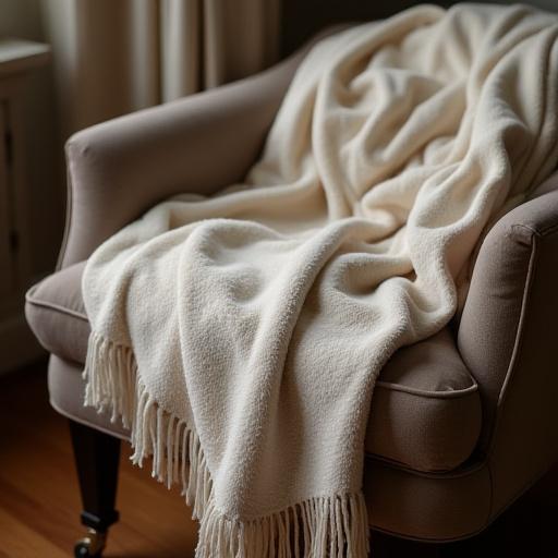 Plaid douillet en chanvre et coton bio